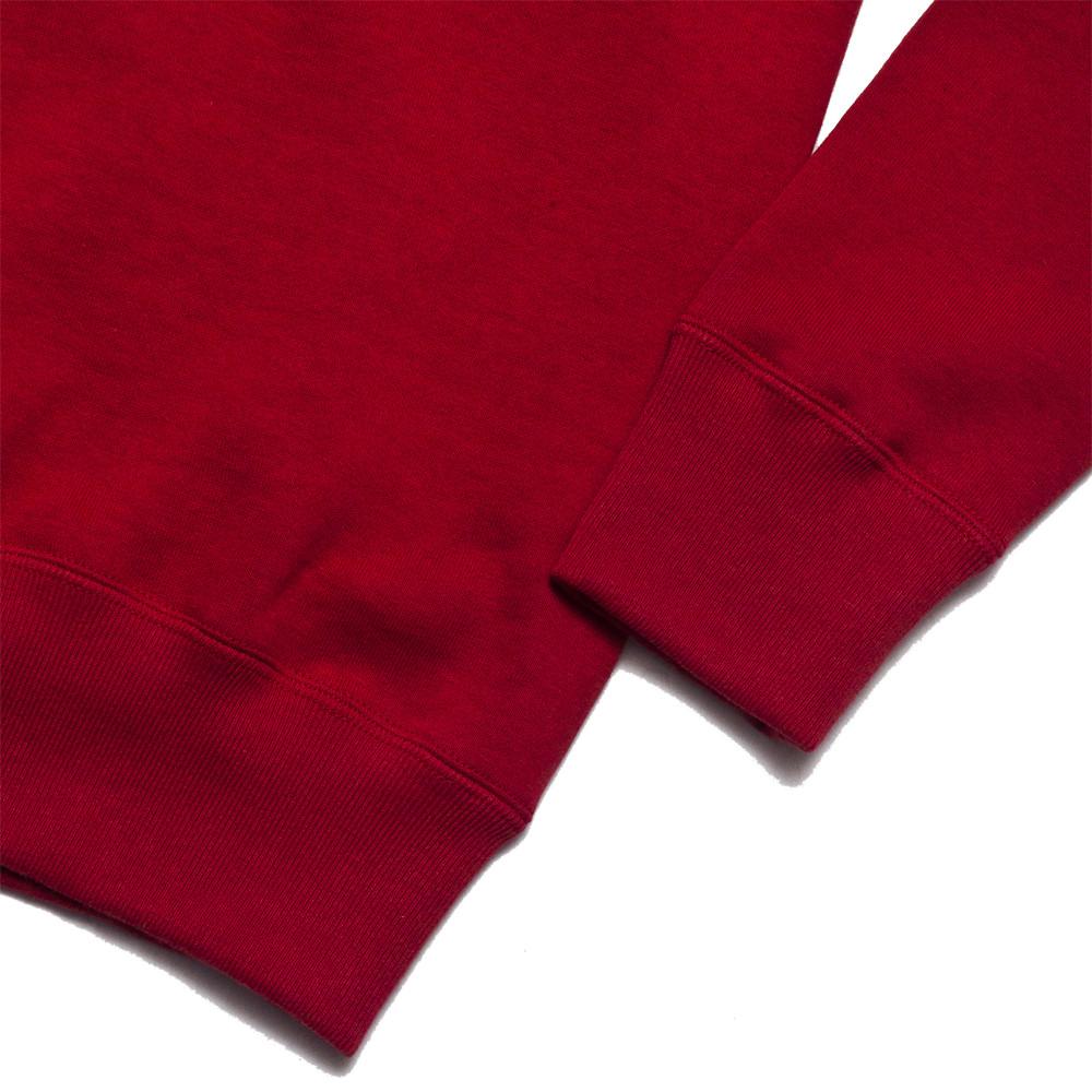 The Real McCoy’s Joe McCoy MC17031 Freedom Sleeve Sweatshirt Red at shoplostfound, detail