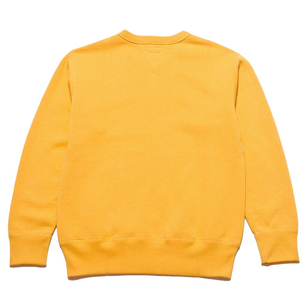 The Real McCoy’s Loopwheel Crewneck Sweatshirt Yellow at shoplostfound, back