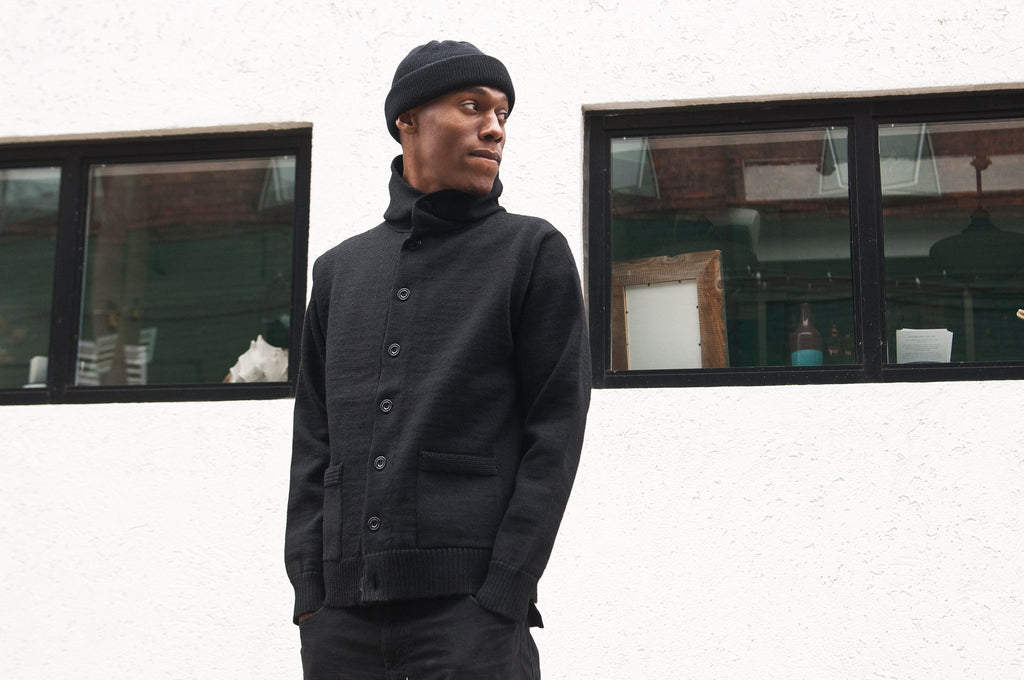 The Real McCoy's 30s Hooded Athletic Sweater MC17112 at shoplostfound, Justin