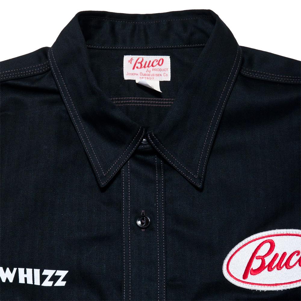 The Real McCoy's BS17001 Short Sleeve BUCO Club Shirt/Milwaukee Pirates at shoplostfound, neck