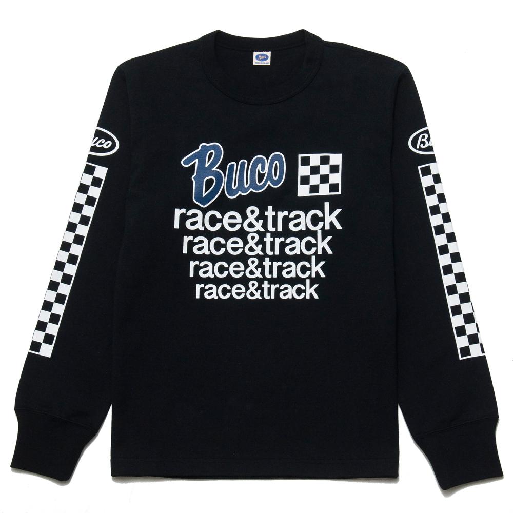 The Real McCoy's Buco Long Sleeve Race & Track Black BC18003 at shoplostfound, front