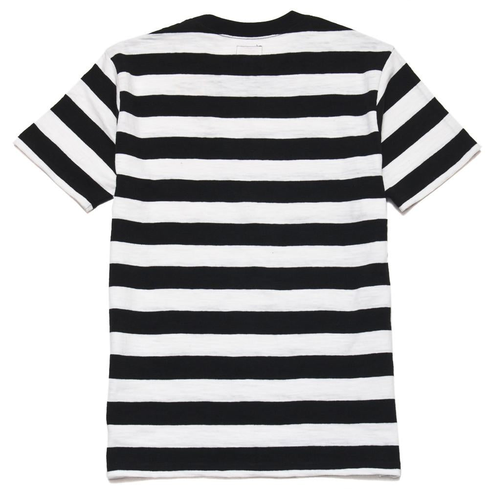 The Real McCoy's Buco Striped Tee Black/White at shoplostfound, back