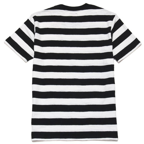 The Real McCoy's Buco Striped Tee Black/White at shoplostfound, front