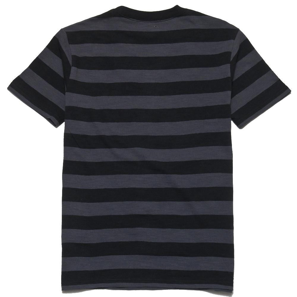 The Real McCoy's Buco Striped Tee Grey/Black at shoplostfound, back