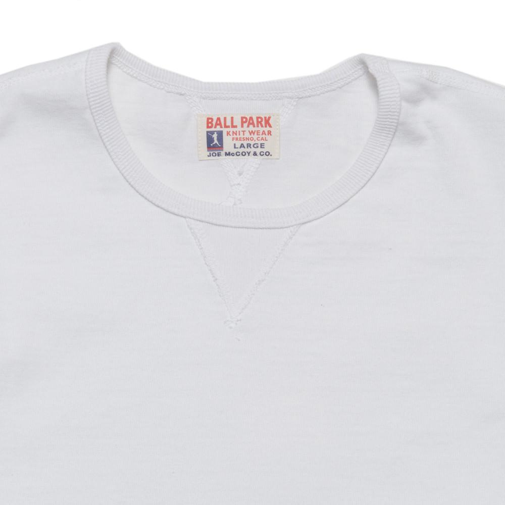 The Real McCoy's Joe McCoy Gusset Athletic Tee White at shoplostfound, neck