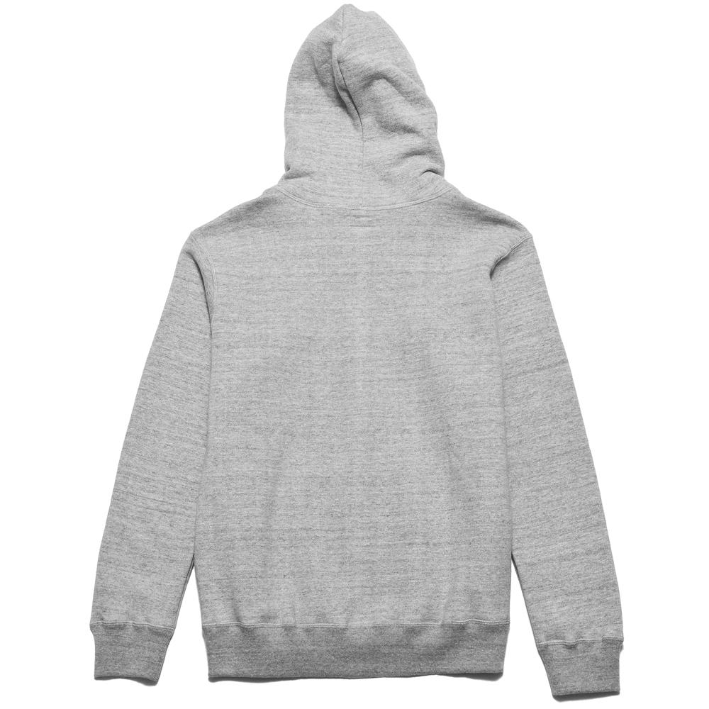 The Real McCoy's Loop Wheel Full Zip Grey MC17119 at shoplostfound, back