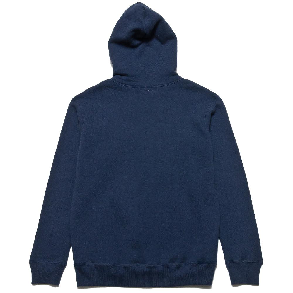 The Real McCoy's Loop Wheel Full Zip Navy MC17119 at shoplostfound, back