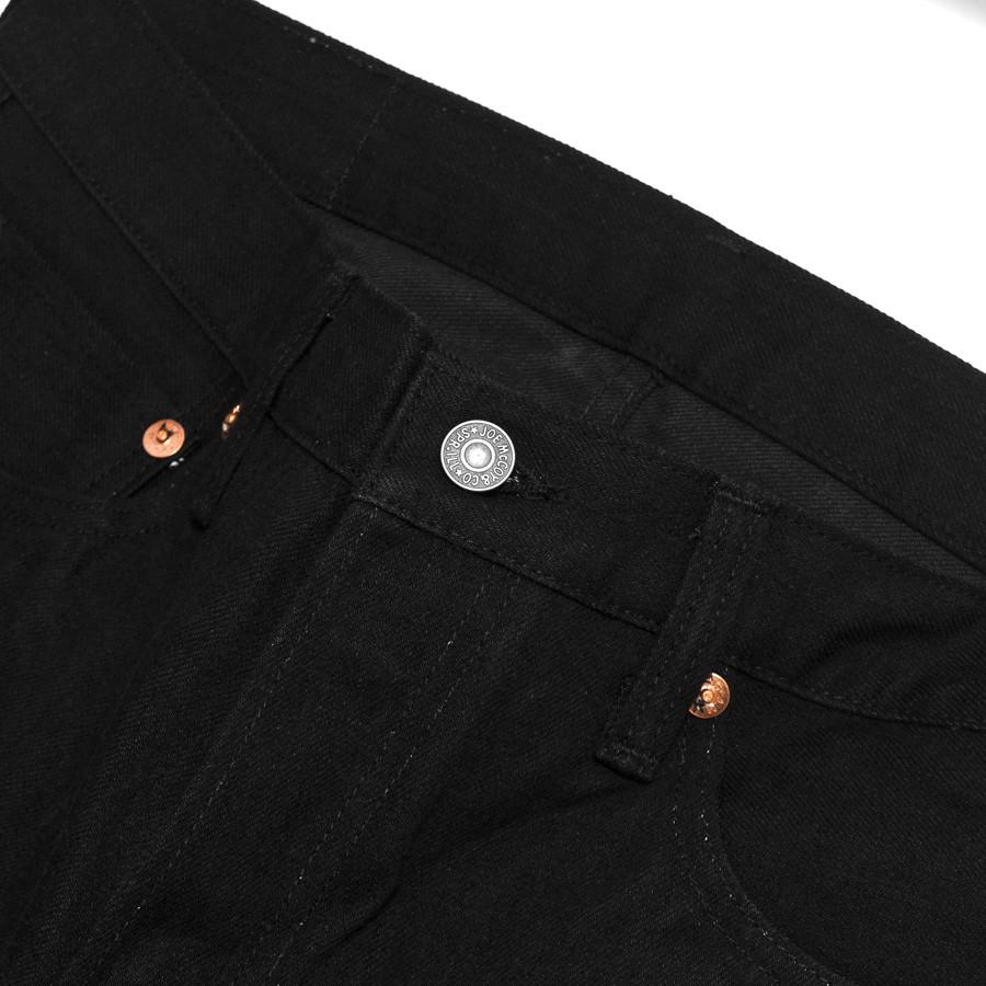 The Real McCoy's Joe McCoy Lot.991BK Black Denim at shoplostfound in Toronto, hardware and waist