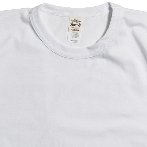 The Real McCoy's Joe McCoy MC14021 2-Pack Plain T-Shirt White at shoplostfound in Toronto, front with pack