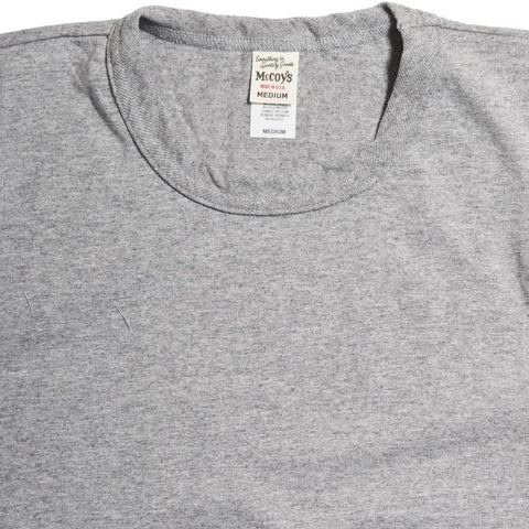 The Real McCoy's Joe McCoy MC14021 2-Pack Plain T-Shirt Grey at shoplostfound in Toronto, front with pack
