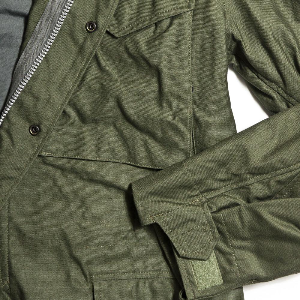 The Real McCoy’s M-65 2nd Model OG107 Jacket Olive Green at shoplostfound in Toronto, sleeve and pocket