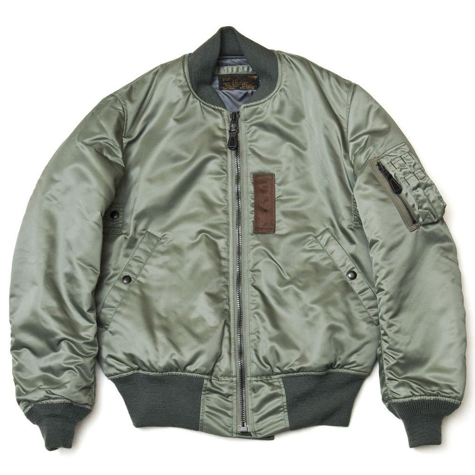 The Real McCoy's MJ15115 Type MA-1 MFG.CO Flight Jacket Sage at shoplostfound in Toronto, front