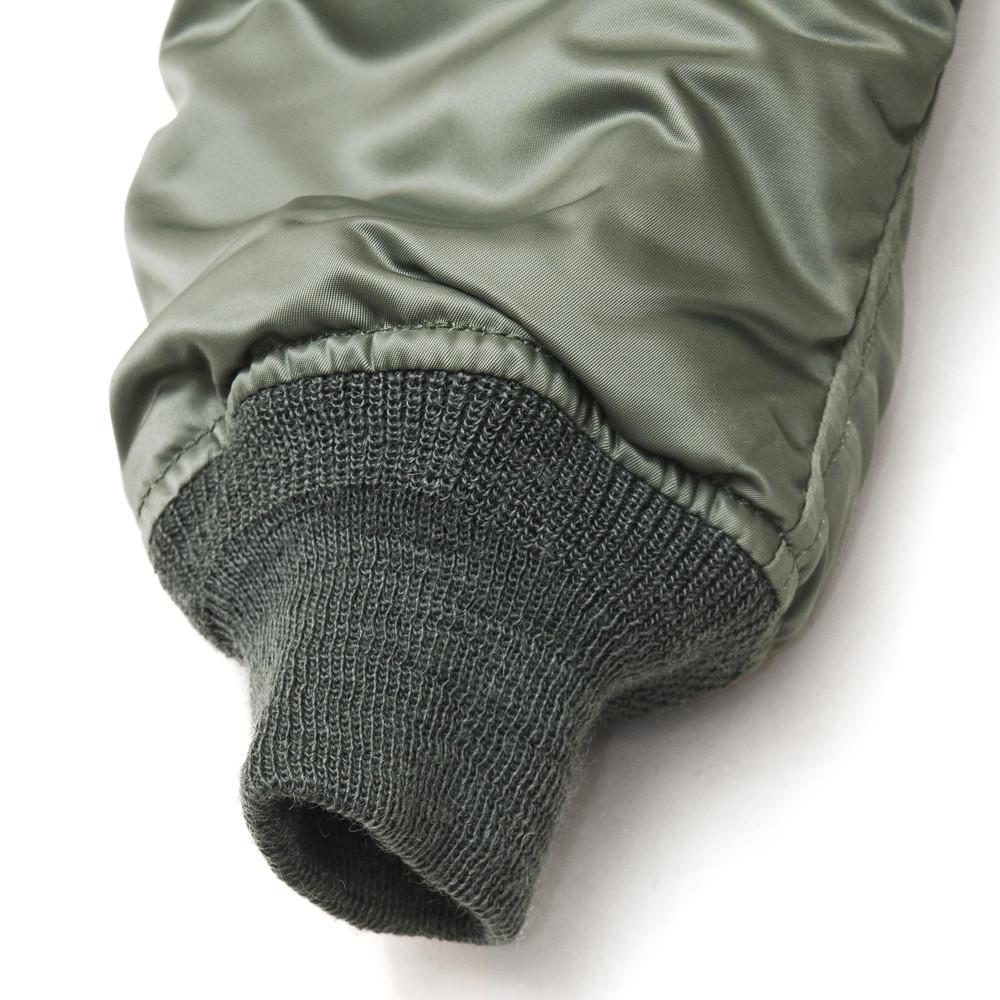 The Real McCoy's MJ15115 Type MA-1 MFG.CO Flight Jacket Sage at shoplostfound in Toronto, sleeve