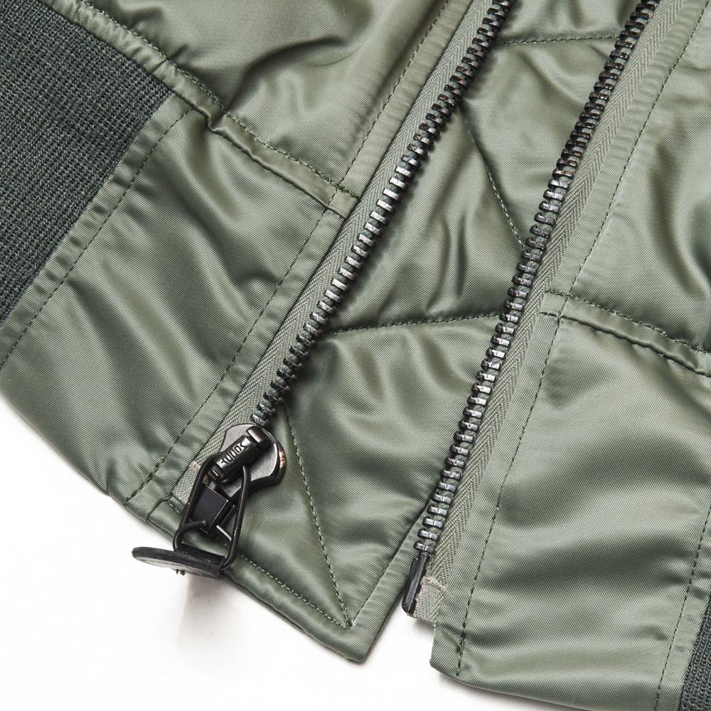 The Real McCoy's MJ15115 Type MA-1 MFG.CO Flight Jacket Sage at shoplostfound in Toronto, hem