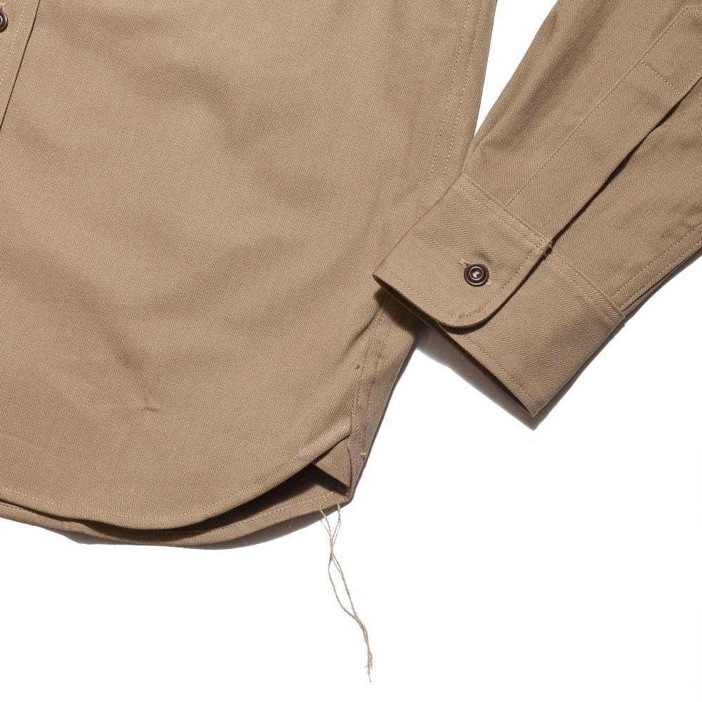 The Real McCoy's M-38 Parachute Shirt Khaki MS17104 at shoplostfound, cuff