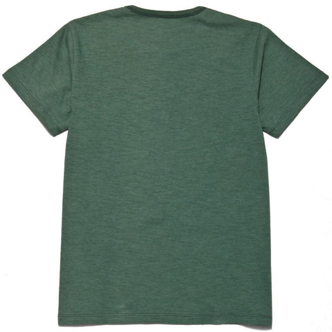 The Real McCoy's MC17003 Cotton Stencil Undershirts Green at shoplostfound, front