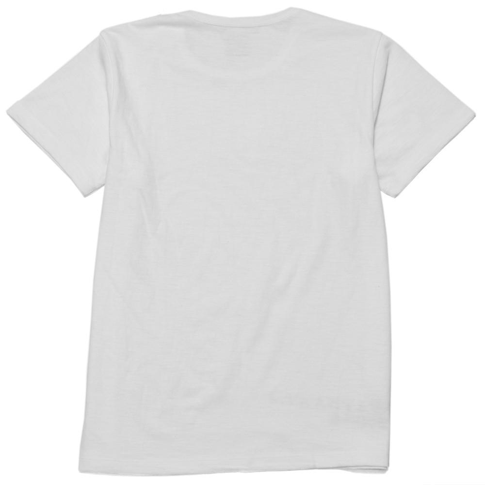 The Real McCoy's MC17003 Cotton Stencil Undershirts White at shoplostfound, back