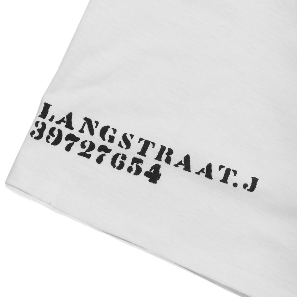 The Real McCoy's MC17003 Cotton Stencil Undershirts White at shoplostfound, detail