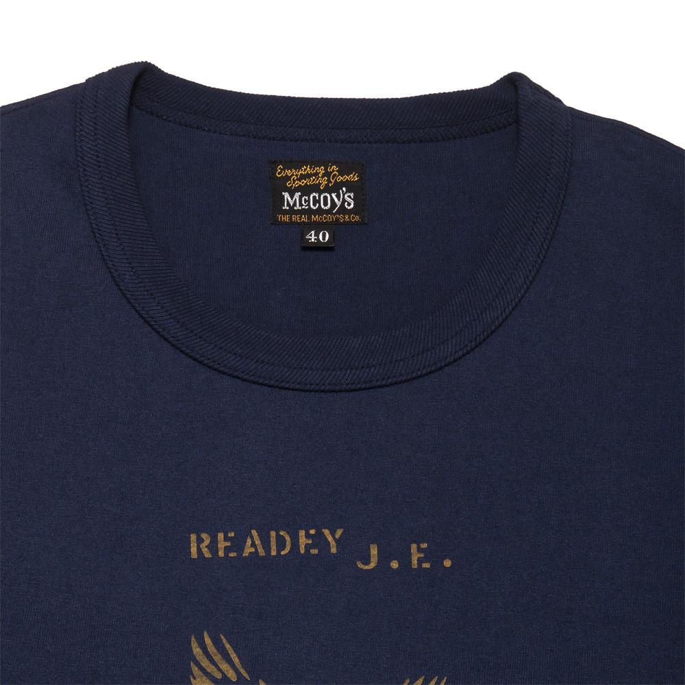 The Real McCoy's MC17012 Eagle Stencil T-Shirt Navy