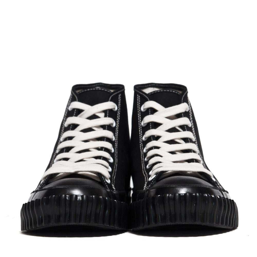 The Real McCoy's Military Canvas Training Shoes Black MA17010 at shoplostfound, front