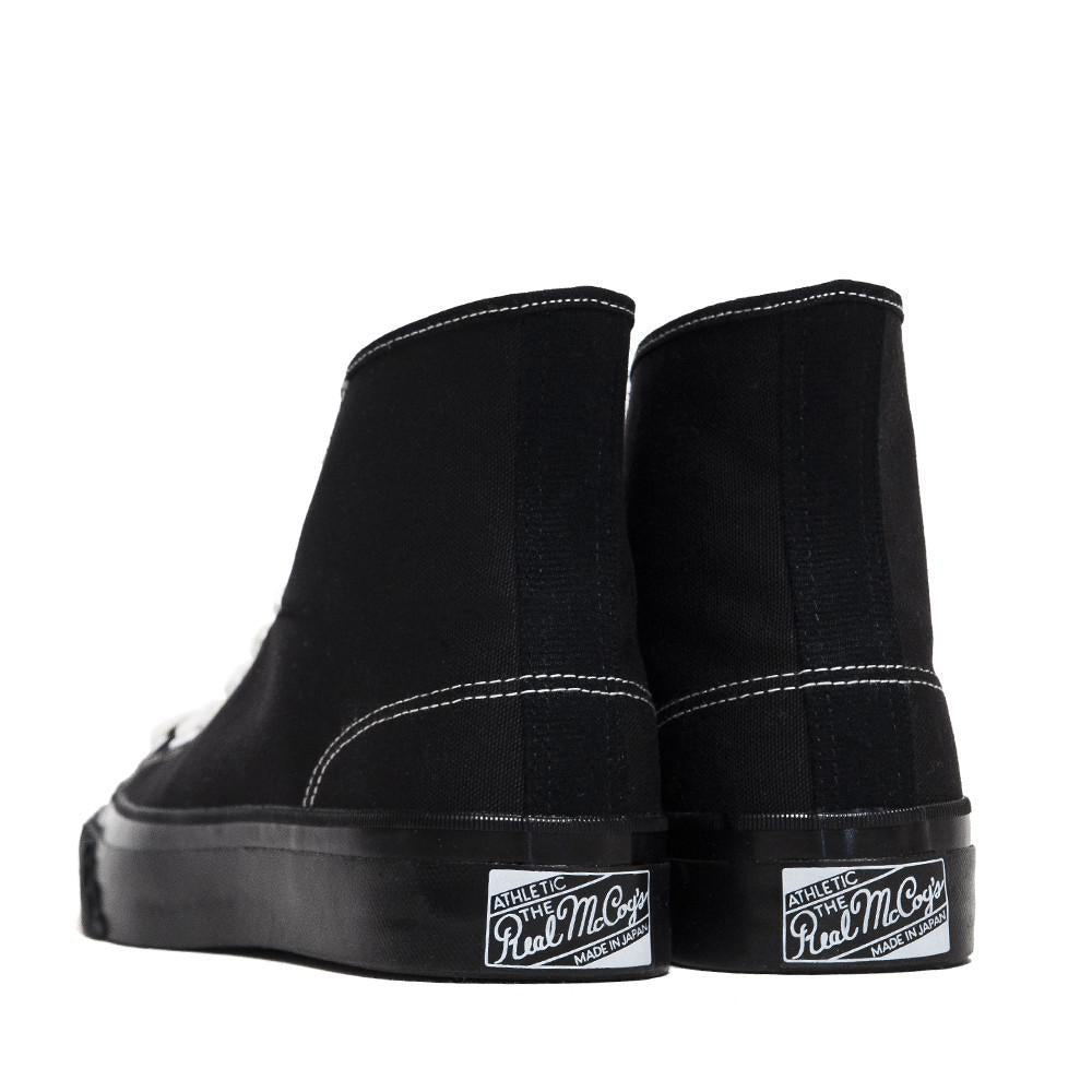 The Real McCoy's Military Canvas Training Shoes Black MA17010 at shoplostfound, back
