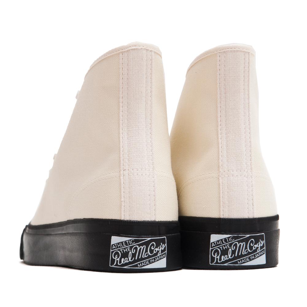 The Real McCoy's Military Canvas Training Shoes White MA17010 at shoplostfound, back