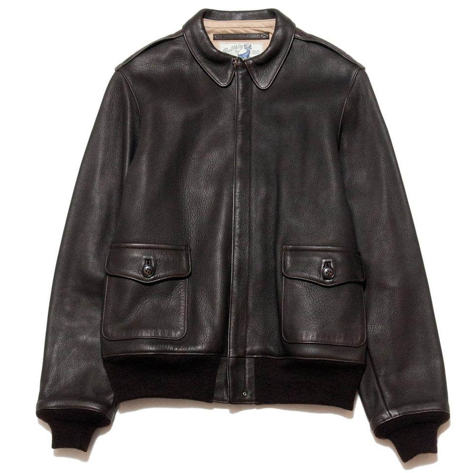 The Real McCoy's MJ17001 Type A-2 Deerskin at shoplostfound, front