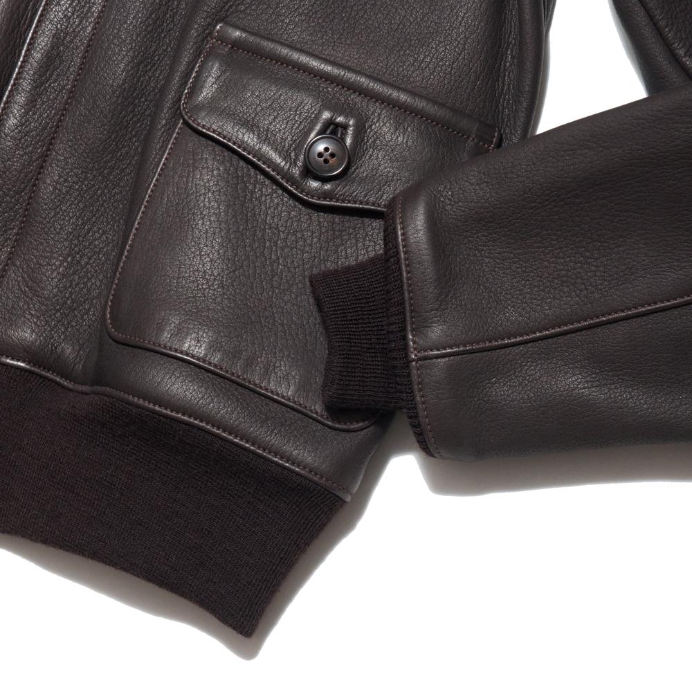 The Real McCoy's MJ17001 Type A-2 Deerskin at shoplostfound, cuff