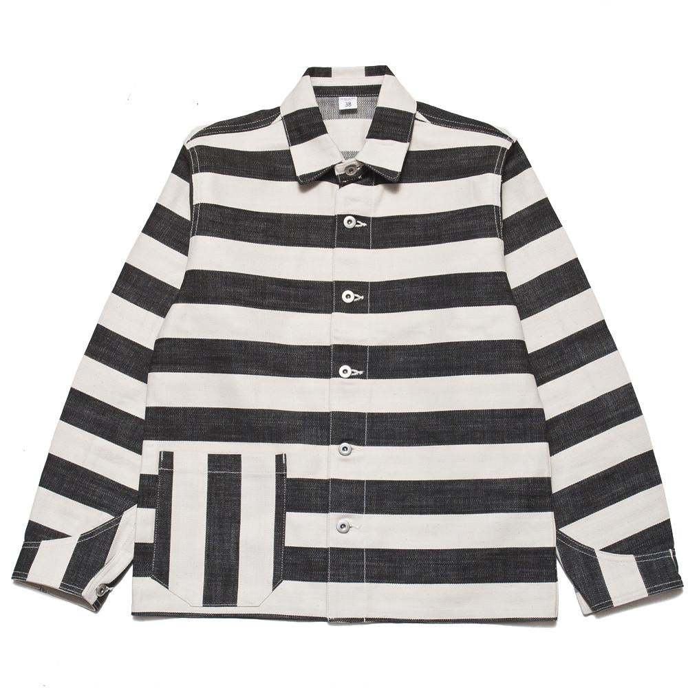 The Real McCoy's Prisoner Jacket White/Black at shoplostfound, front