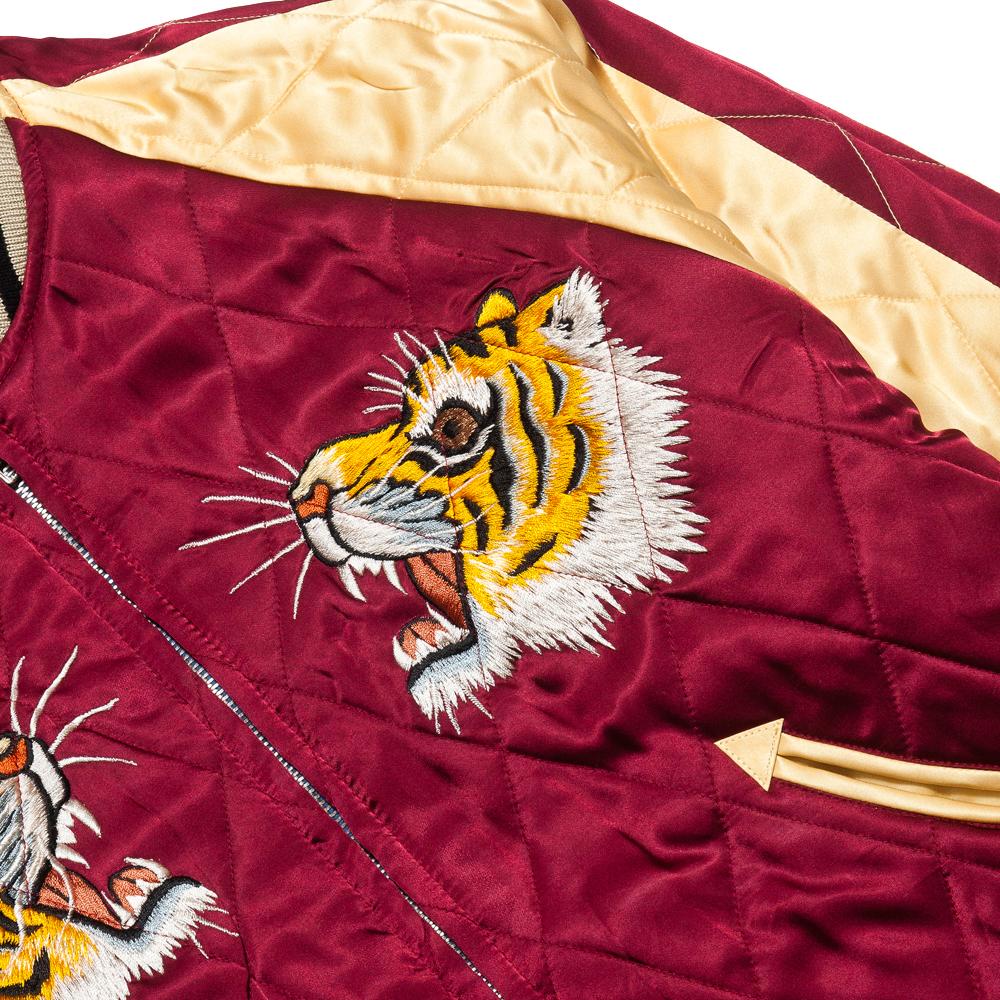 The Real McCoy's Suka Jacket Swallow/Tiger MJ17120 at shoplostfound, tiger embroidery