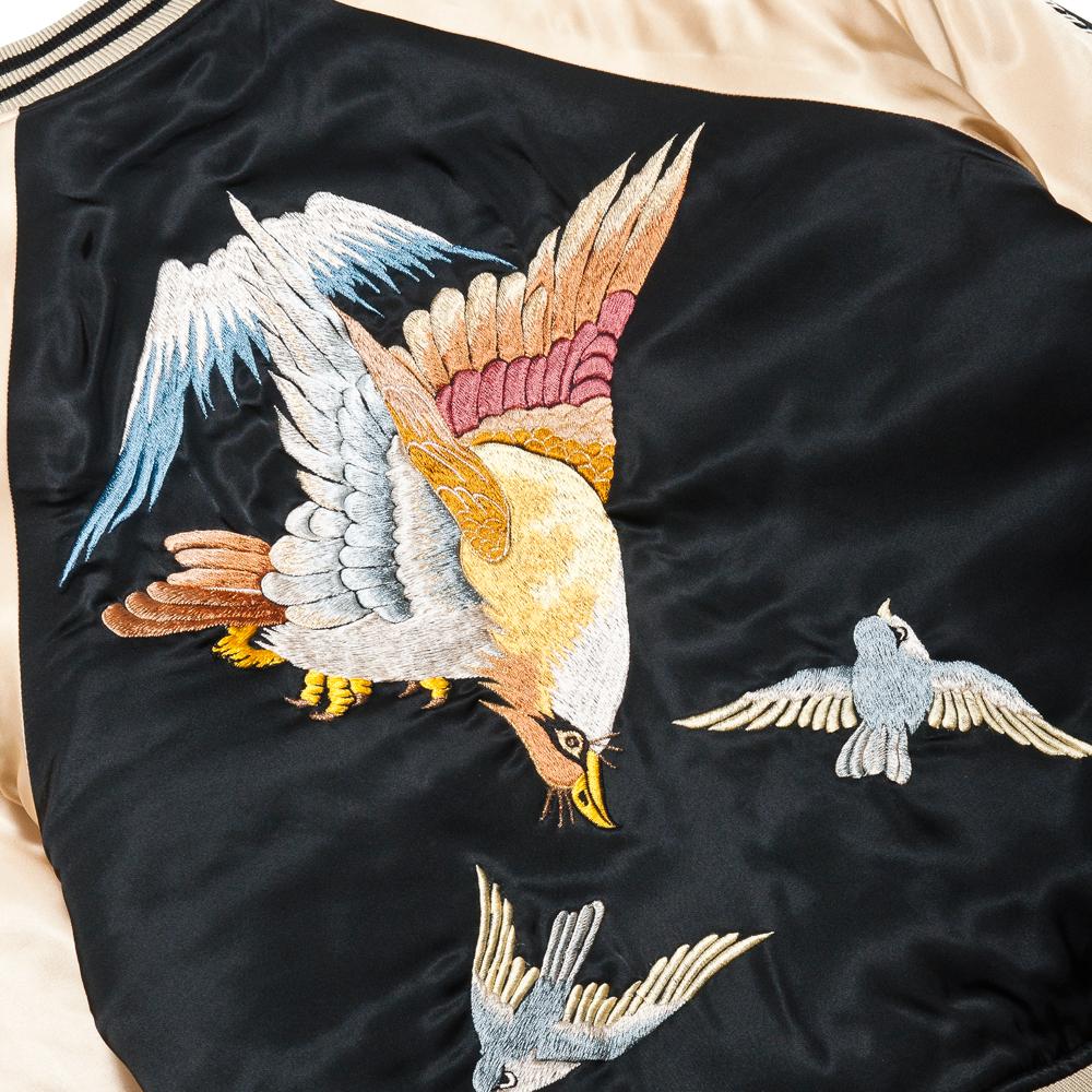 The Real McCoy's Suka Jacket Swallow/Tiger MJ17120 at shoplostfound, swallow back embroidery