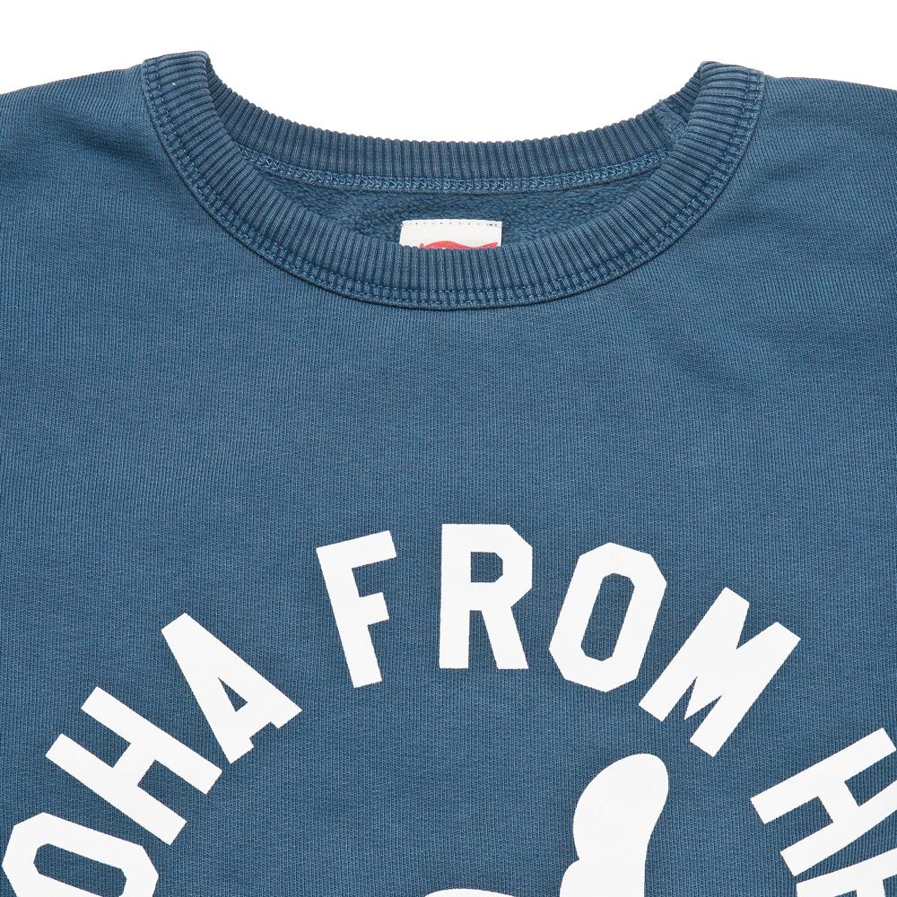 TSPTR Aloha From Hell Sweater Navy at shoplostfound, neck