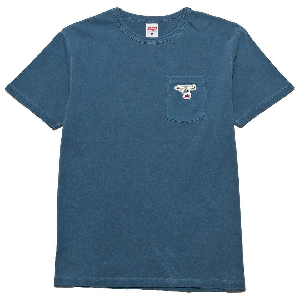 TSPTR Surf's Up! Sun Fade Pocket Tee Pigment Navy at shoplostfound, front