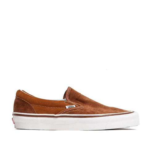 Vans Anaheim Factory Slip-On 98 DX OG Hart Brown/Corduroy at shoplostfound, front