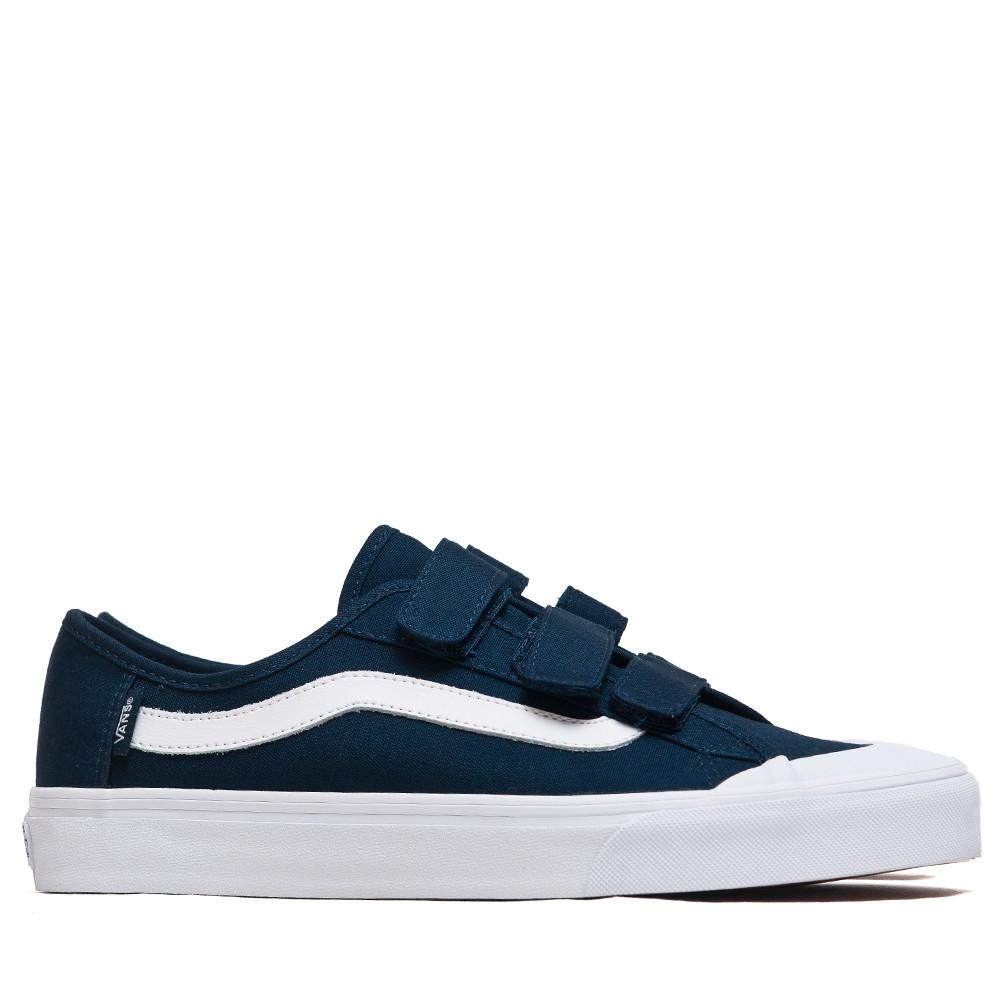 Vans Black Ball Priz Dress Blue/White at shoplostfound, SIDE