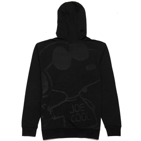 Vans x Peanuts Pullover Hoodie Black at shoplostfound, front