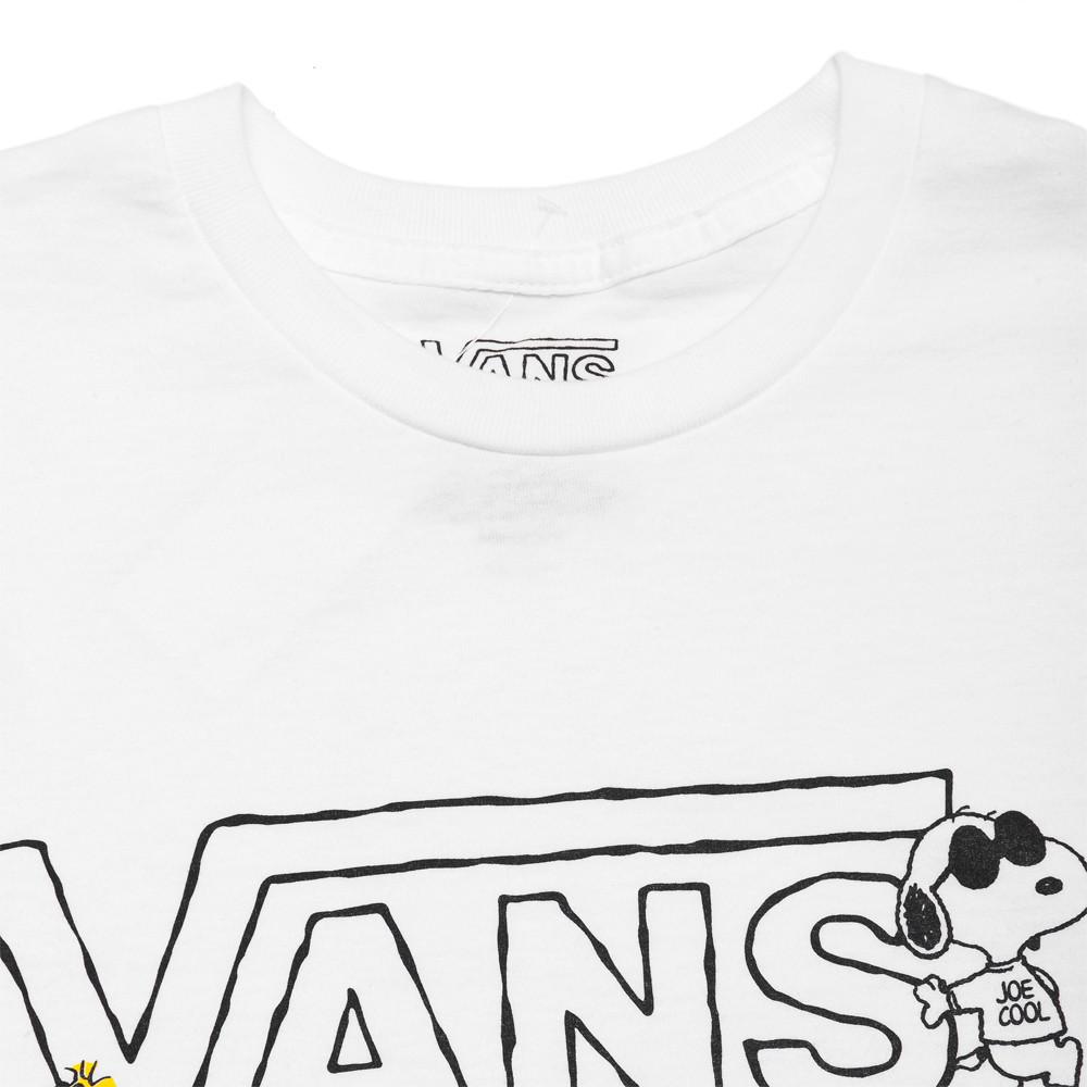 Vans x Peanuts T-Shirt White at shoplostfound, neck