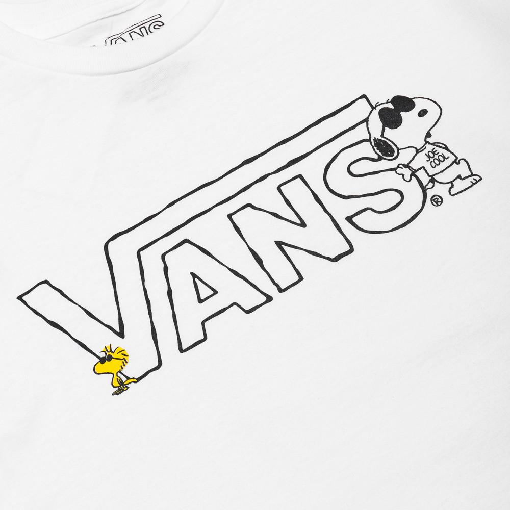 Vans x Peanuts T-Shirt White at shoplostfound, print