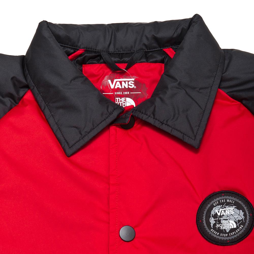 Vans x The North Face ThermoBall™ Torrey Jacket Red at shoplostfound, neck