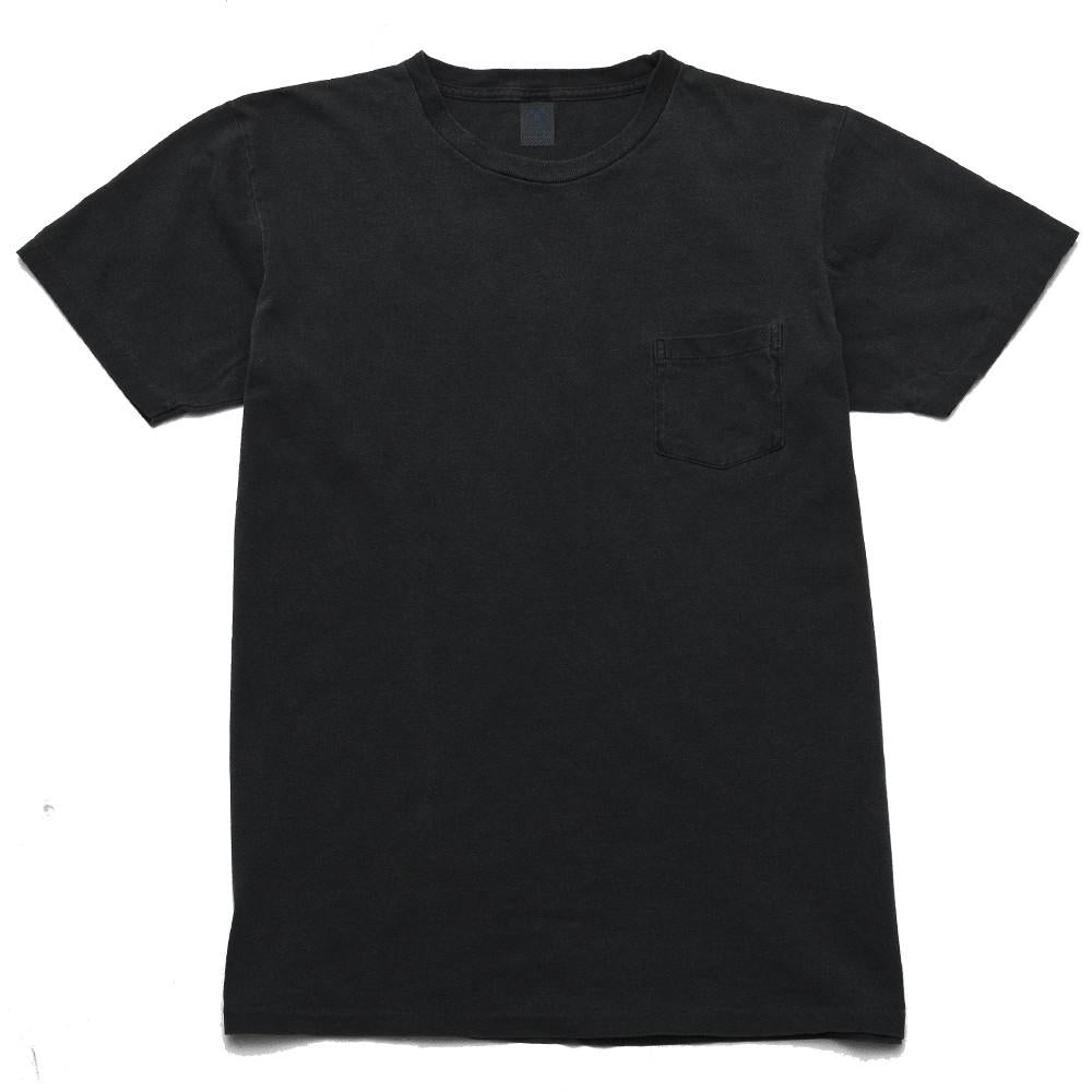 Velva Sheen Pigment Dyed Pocket T-Shirt Black at shoplostfound, front