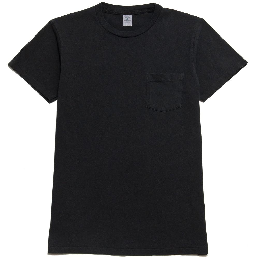 Velva Sheen Pigment Dyed Pocket T-Shirt Charcoal at shoplostfound, front