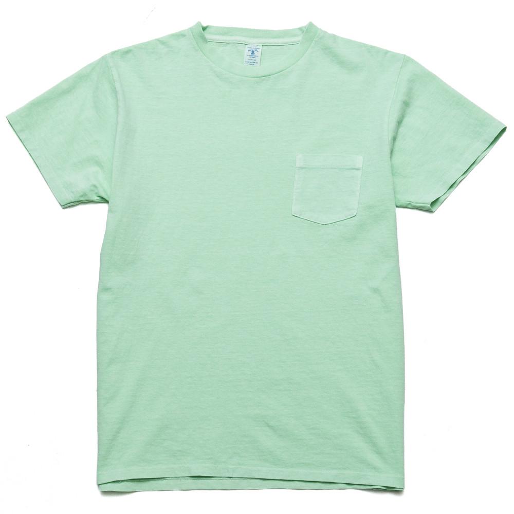 Velva Sheen Pigment Dyed Pocket T-Shirt Mint at shoplostfound, front