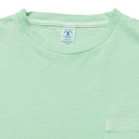 Velva Sheen Pigment Dyed Pocket T-Shirt Mint at shoplostfound, front