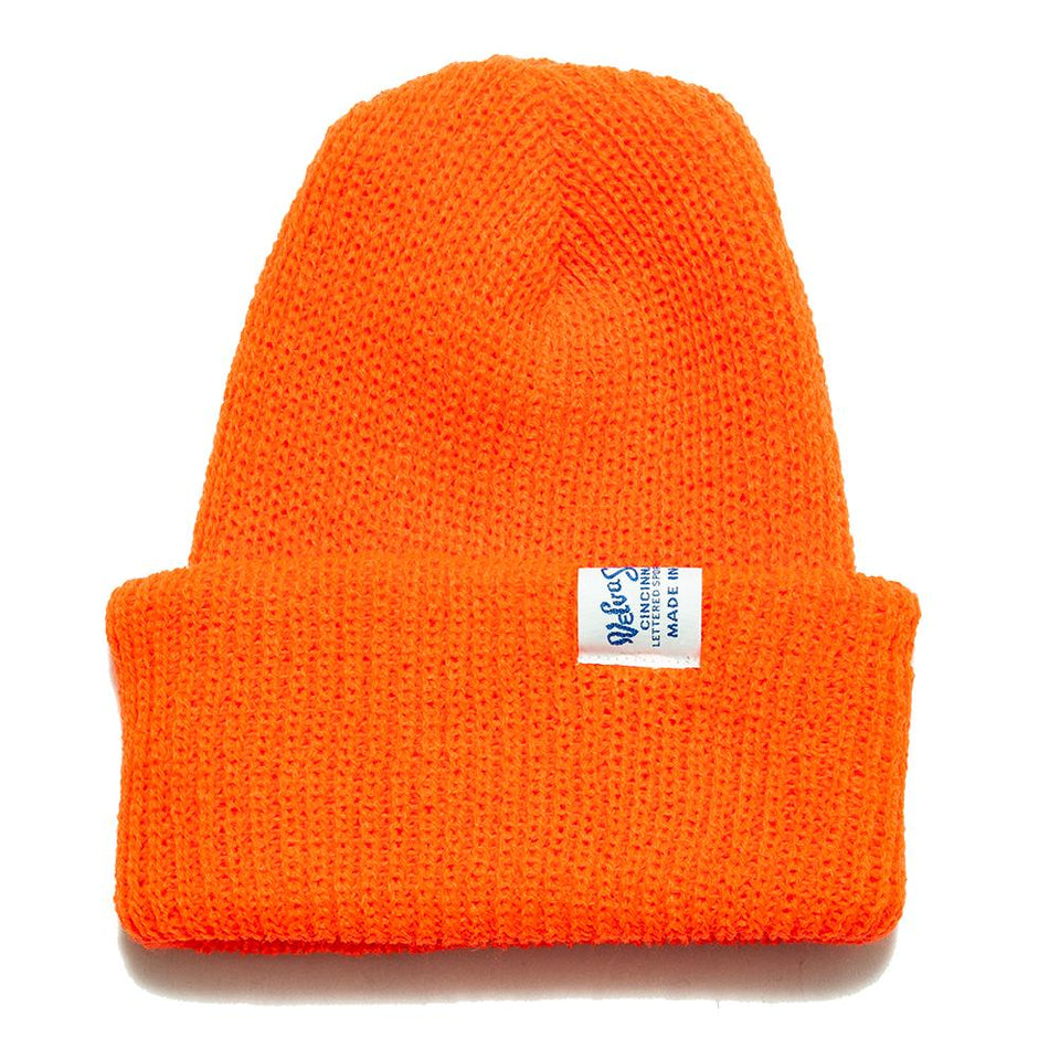 Velva Sheen Watch Cap Orange Hi Vis at shoplostfound, front