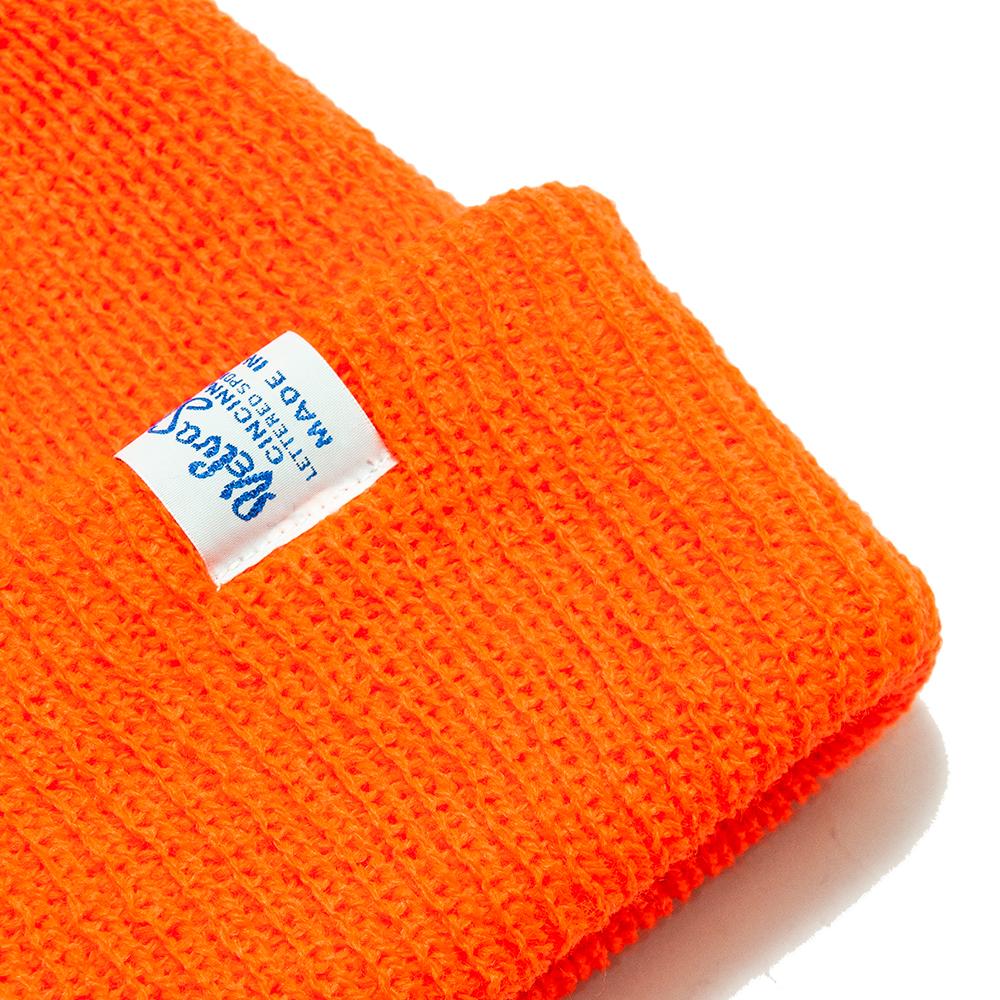 Velva Sheen Watch Cap Orange Hi Vis at shoplostfound, detail