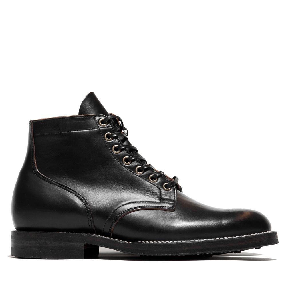 Viberg Black Chromexcel Service Boot at shoplostfound, side