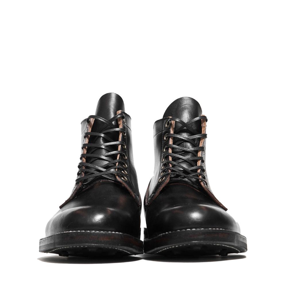 Viberg Black Chromexcel Service Boot at shoplostfound, front