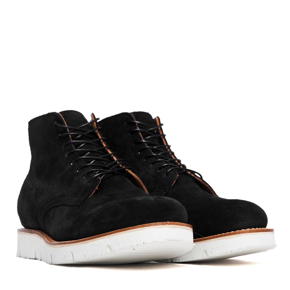 Viberg Black Calf Suede Service Boot at shoplostfound, 45