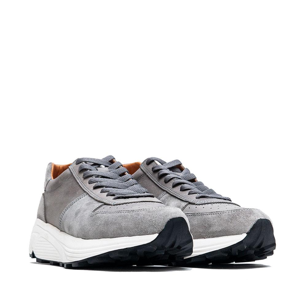 Viberg Grey Italian Horsehide Sneaker at shoplostfound, 45