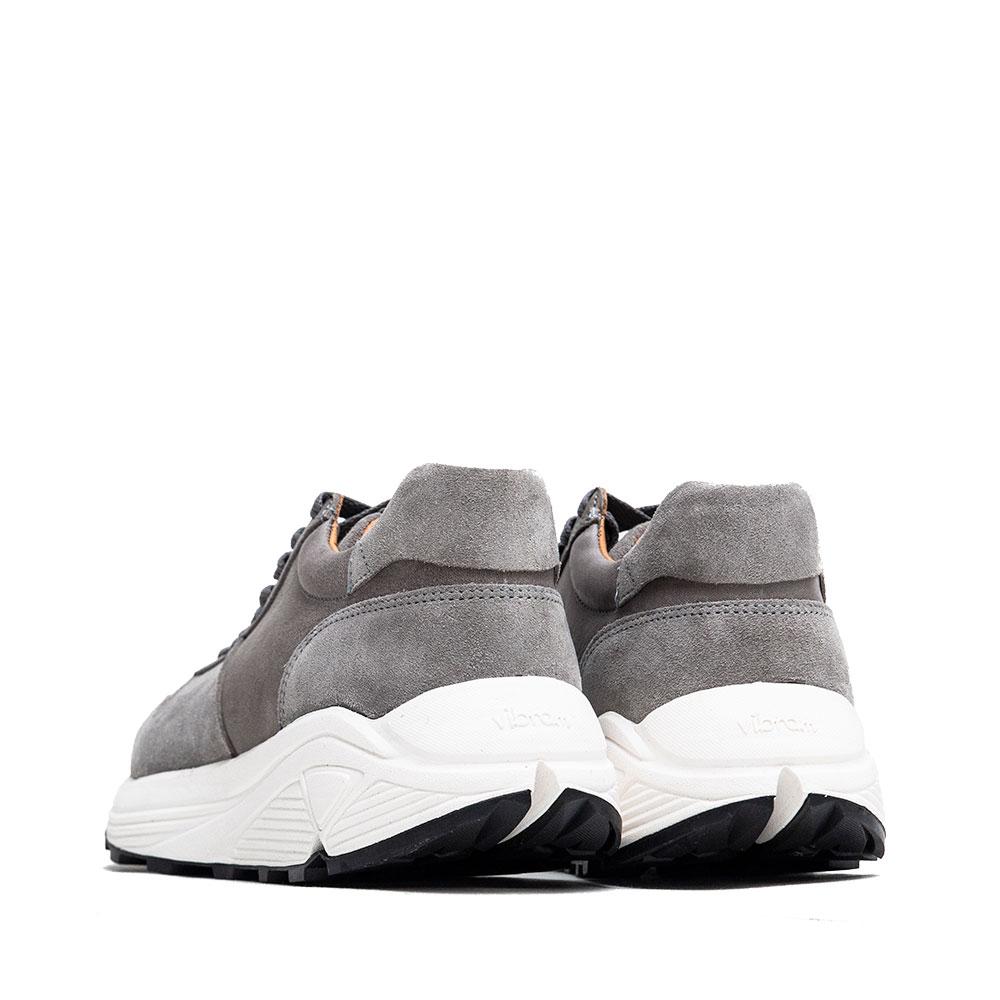 Viberg Grey Italian Horsehide Sneaker at shoplostfound, back